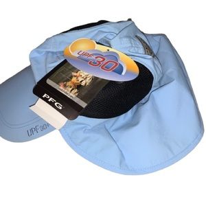 NWT Columbia PFG UPF30 Sun Shade Hat OSFM Blue